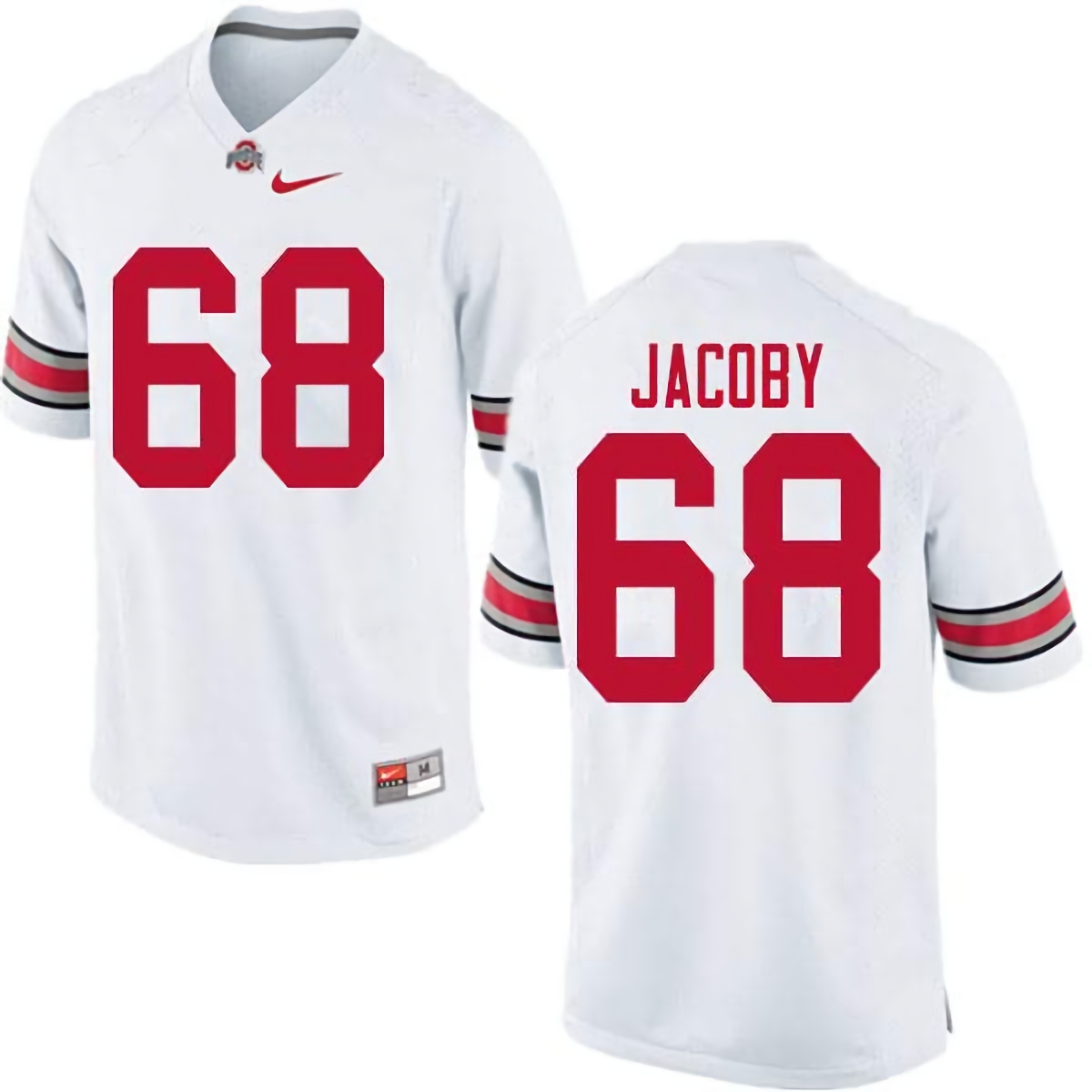 Ryan Jacoby Ohio State Buckeyes Men's NCAA #68 Nike White College Stitched Football Jersey XHR4156FM